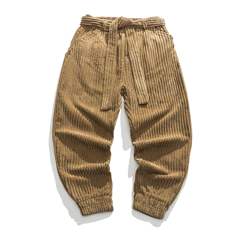 Corduroy Pant Warm - Erkekler kalın kadife pantolon 2026 erkekler