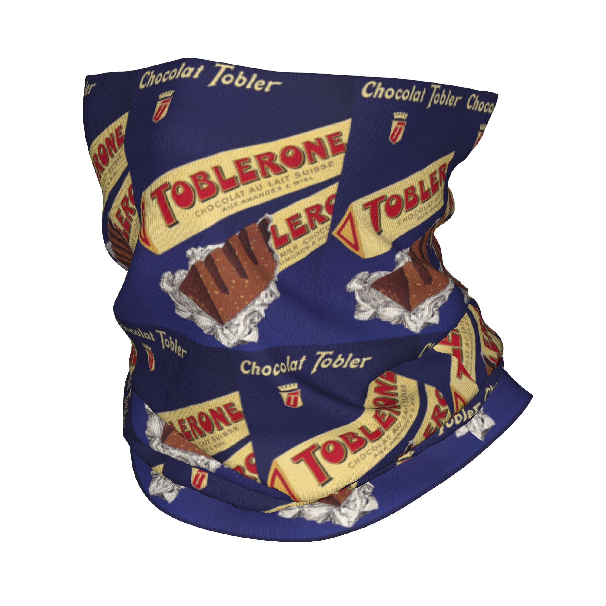 Neck Gaiter Fleece - Chocolat Tobler Toblerone 1959 Tim Baskı