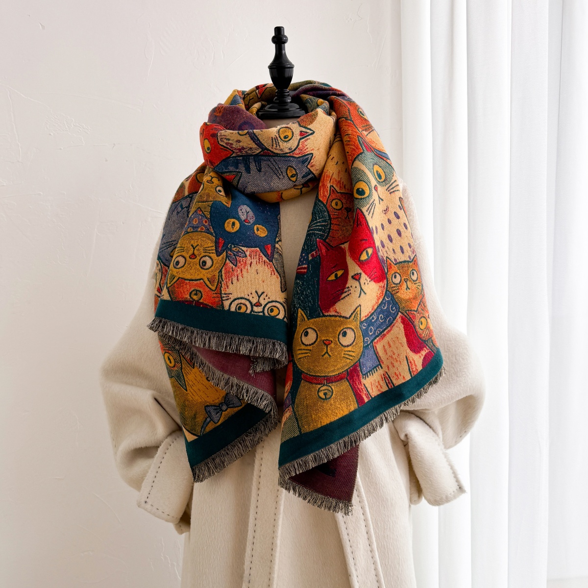 Baskılı Eşarp Paşmina Şal Başö - Cashmere Pashmina Wrap incelemesi ve fiyatı