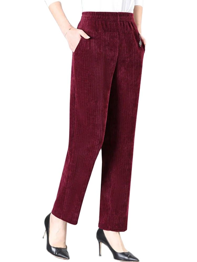 Boy XL-8XL Kadife Pantolon Ort - Corduroy Pant Warm incelemesi ve fiyatı