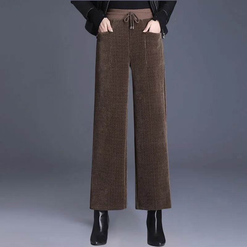 Sonbahar kış kadife geniş baca - Corduroy Pant Warm incelemesi ve fiyatı