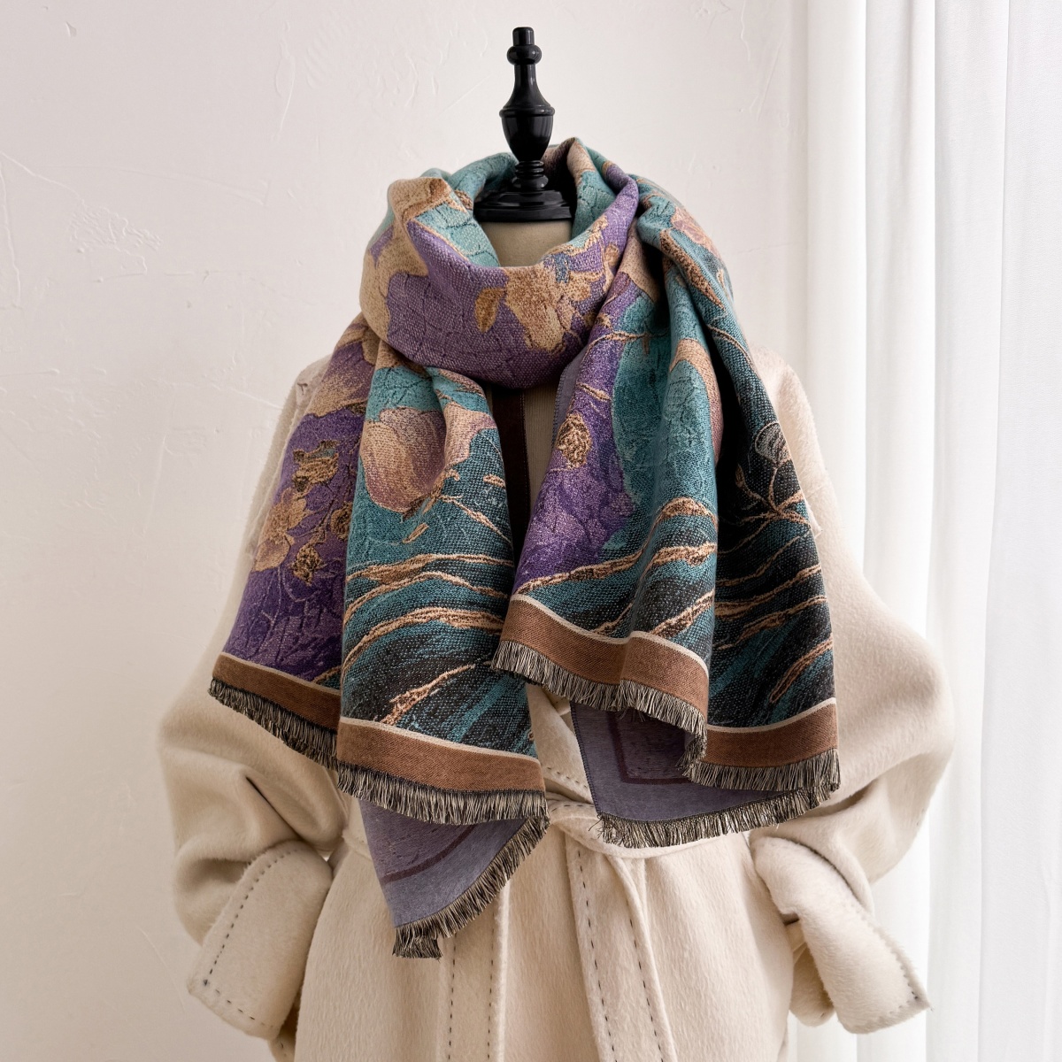 Kadın Kaşmir Eşarp Bandana Baş - Cashmere Pashmina Wrap incelemesi ve fiyatı